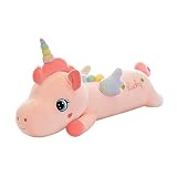 NXNYNZ Unicorn Plush Stuffed Animals for Girls, 51.1in Soft Cute Pink Unicorn Body Pillow Plushie To