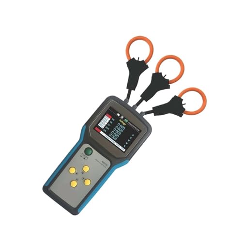 デジタル電力計 三相ポータブル電力計 力率計 ブリッジ測定器(Host-3pcs 36mm coils)