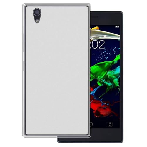 OAGELIM Hülle kompatibel mit Lenovo P70 Hülle Stoßfeste TPU Weiche Flexible Schützende Handyhülle mit Kratzfestigkeit & Militärischer Fallschutz (Weiß)