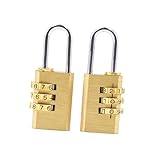 Healvian 2 Stück Zahlenschloss Zinklegierung Tragbares Vorhängeschloss Stelligem Zahlenschloss...