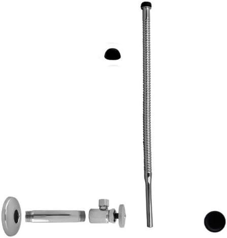 5 in. IPS x .38 in. x 15 in. Corrugated Riser Kit - Powder Coat Flat Black