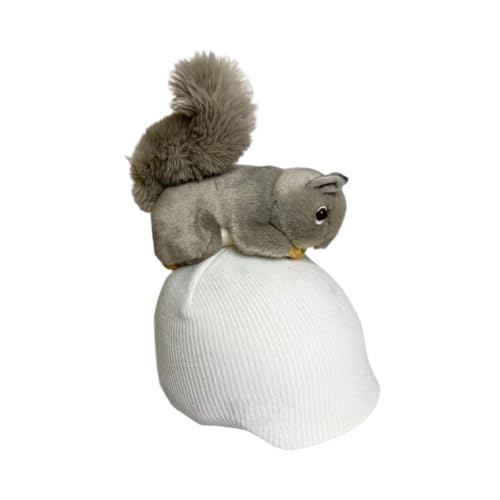 Colaxi Squirrel Ski Helmet Cover Knitted Cap Lightweight Cute Lovely Skiing Helmet Cover Ski Helmet Decoration for Snowboard Outdoor