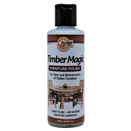 Aussie Furniture Care Timber Magic Liquid Beeswax Furniture Wax Furniture Polish 250ml Polish Cleaner Protector for Wood & Veneer