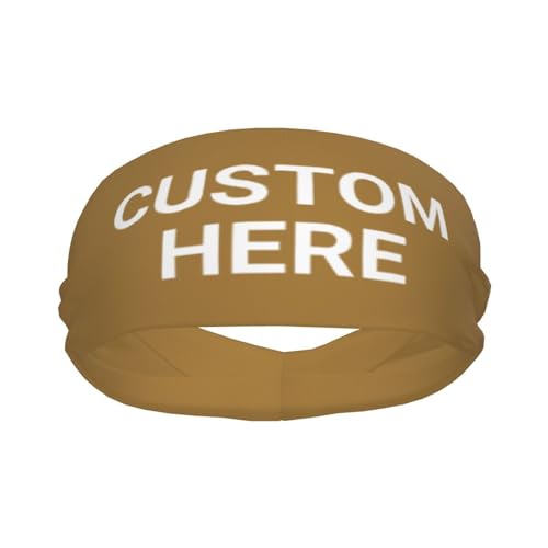 Image of Custom Sports Headband Custom Sweatband Bandana Add Your Image Logo Text Number. Bulk Custom Men Or Women Moisture Wicking Ventilate Elastic Headband