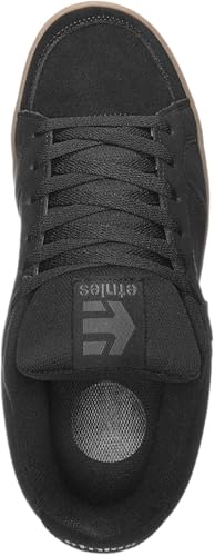 Image of Etnies Kingpin - Classic Skate Heritage Fashion Style with on-Trend Puffy Look, Reinforced Cupsole - Black /Dark Grey /Gum - 11.5