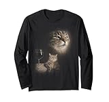 Funny Cat and Wine Art Cats Drinking Oddly Specific Meme Long Sleeve T-Shirt