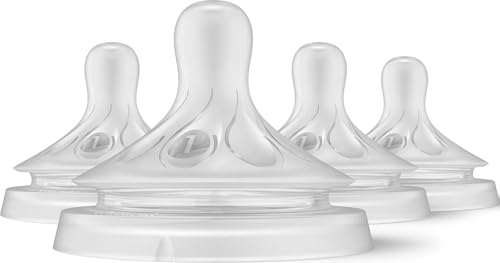 Image of Philips Avent Natural Response Nipples, Extra Slow Flow (Flow 1), 4-Pack, SCY961/04