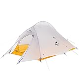 Naturehike Cloud up 2 Upgrade Ultraleichte Zelte Doppelten 2 Personen Zelt 3-4 Saison für Camping Wandern (10D Gelb Upgrade)
