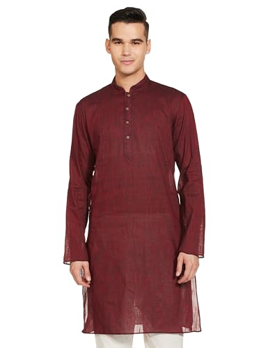 Image of Manthan Art Silk Casual Kurta for Men