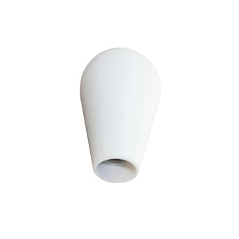 TopHomer Arcade Game Ellipse Oval Head Joystick Ball Top Handle Rocker Replacement DIY Parts, Color Red White BlackWhite