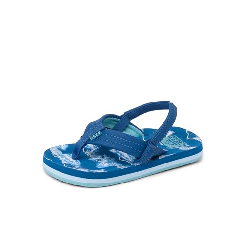 Image of REEF Boys Toddler /Little Kid Ahi Beach Flip Flop, Soft Cushion Footbed, Water Friendly