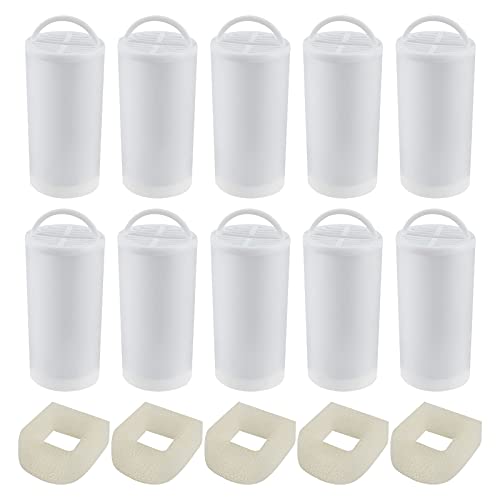 MyfatBOSS Premium Charcoal and Foam Pre-Filters Replacement for Petsafe Drinkwell Stainless Steel 360 Fountain, Dog and Cat Pet Fountain Filters, 15 Packs