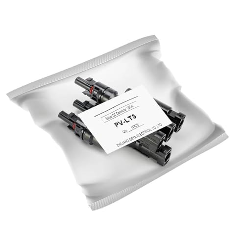 Conectores solares PPO 100% estancos IP67 con terminales macho hembra de triple entrada de alta gama