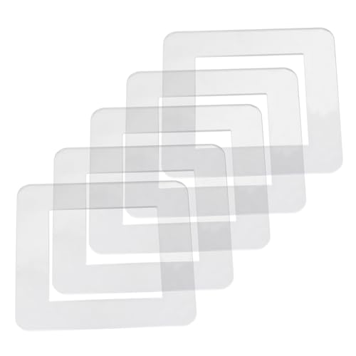 SEWACC 5pcs Decorative Acrylic Light Cover Plates for Wall Sockets for Switches Easy Installation Wide Compatibility Versatile Outlet Covers