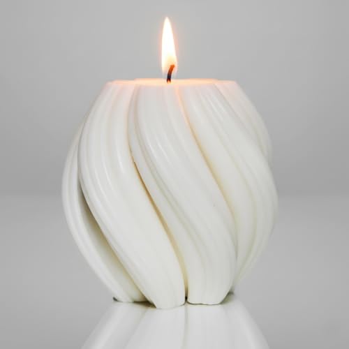 Luxus-Home Große Wellenkerze, deko - Handgemachte Sojawachskerze - Wohnzimmer - Spiral-Kerze- Geschenke - Candlesdeko - Geschenke...