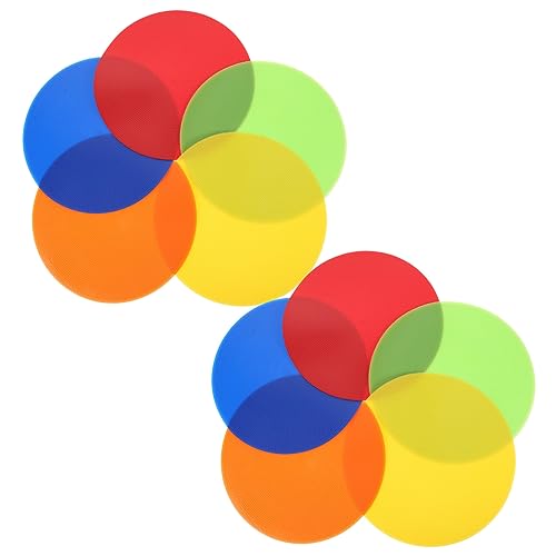 GALPADA 10Pcs Football Training Discs Durable Soccer Field Markers for Outdoor Practice Sign Dishes for Agility Drills and Exercises