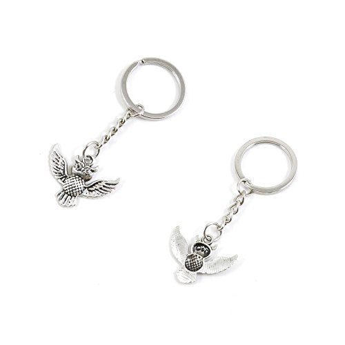 1 Pieces Keychain Keyring Door Car Key Chain Ring Tag Charms Supply U6HQ1C Owl