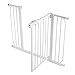 Moby-System Barrière de Sécurité Enfants Stop pour Escaliers et Porte, Grille de Protection Métal, Extensible 76 cm à 105 cm, sans Percage, Barrière de Sécurité pour Animale