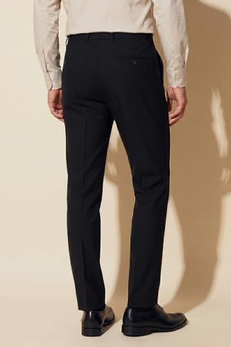 Image of Peter England Men's Premium Formal Stretchable Knit Super Slim Fit Trouser | Comfort Lycra | 360-Degree Stretch