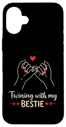 Twinning with My Bestie Matching Twin Day or Best Friends Coque pour iPhone 16 Plus