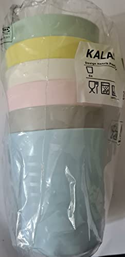 IKEA Kalas Baby/Kleinkind Kunststoff Trinkbecher, verschiedene Pastellfarben, 6 Stück, BPA-frei