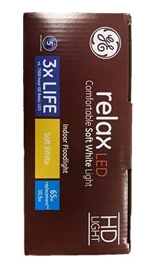 Ge Relax 6-Pack 65 W Equivalent Dimmable Soft White Br30 Led Light Fixture Light Bulb 3X Life #TOP2