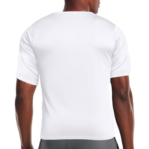 HYCOPROT Men's Compression Shirts Short Sleeve Athletic Workout T-Shirt Cool Dry Sports Baselayer Running Undershirts Tops3