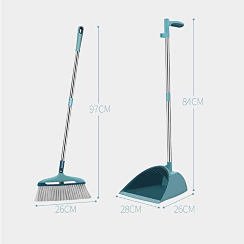 Quirlbesen, Besen- und Kehrschaufel-Set – selbstreinigende Besenborsten – Besen- und Kehrschaufel-Kombination for Küche, Haus und Lobby – Bild 3