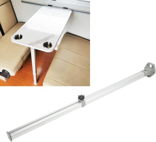 EIMSOAH Pied de Table Télescopique Réglable, Pliant, Alliage d'Aluminium, 560-930 mm, pour Camping-Car, Bateau, Yacht