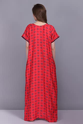 Image of Women's Alpine Mix Print Maxi Nightgown