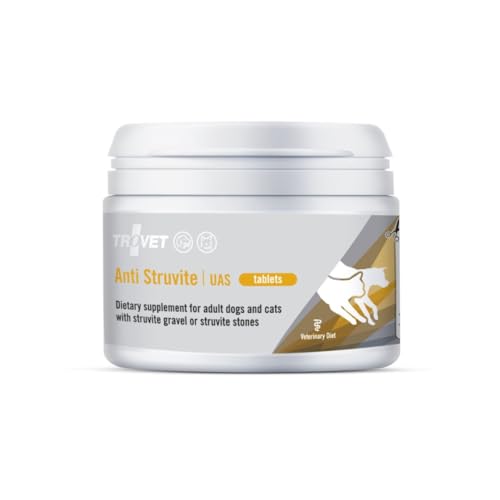 Trovet Anti Struvite UAS | 30 compresse | Integratore alimentare dietetico per cani e gatti | Per il supporto in caso di cristalli di struvite | Ipoallergenico | Compresse divisibili