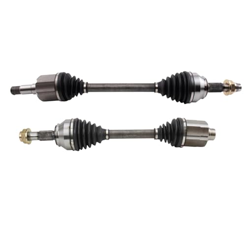 TRQ Front Driver and Passenger Side CV Axle Assembly Set Compatible with 2014-2021 Ram ProMaster 1500 2500 3500 V6 3.6L