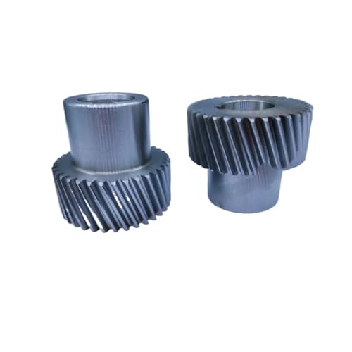 Bevel Gear Pinion Hardware Mechanical 30Teeth 1.5M Left-Hand Helical Gear 19°31?42? High Precision 30T 1.5 Module Rack Gear Bore 16 19 20 22 24 25mm 45# Steel(30T-Bore 20(K6)-H40)