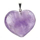 Mineralien Amethyst Größe : 2 cm Kommt mit einer silbernen Kette Die hohe spirituelle Schwingung des Amethyst ein extrem leistungsfähiges Stein ist und hilft, Angriffe Sein Schwingungsblock die negativen Umweltenergien zu erhalten, das aus Stein ein Symbol der Anti-Stress macht