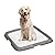 PAWISE Pet Pee Pad Holder, Dog Potty Tray, Portable Puppy Training Pad Tray,Indoor Pet Toilet for Dogs/Cats,23.5"*23.5"