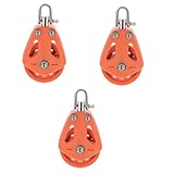 Kisangel 3 Stücke Boot Zubehör Segeln Flaschenzug Nylon Pulley Roller Für Segelboot Verwenden