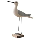 【Gran decoración para el hogar】: El adorno de estatua de pájaro marino con temática de playa es una gran pieza para mejorar su decoración existente, agregando una sensación cálida y delicada a su habitación.
