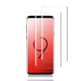 [2-Pack] Galaxy S9 Clear Screen Protector,Cafetec [9H Hardness] [Anti-Scratches] [Anti-Fingerprint] Tempered Glass Screen Protector Film Compatible with Samsung Galaxy S9.