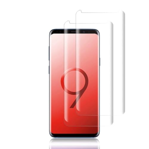 [2-Pack] Galaxy S9 Clear Screen Protector,Cafetec [9H Hardness] [Anti-Scratches] [Anti-Fingerprint] Tempered Glass Screen Protector Film Compatible with Samsung Galaxy S9.