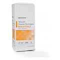 McKesson Non-Sterile Gauze Pads 4x4 Inch (200 Count) - 12-Ply 100% Cotton Non-Sterile Woven Sponges for Wound Care & First Aid - Highly Absorbent & Breathable Medical Supplies