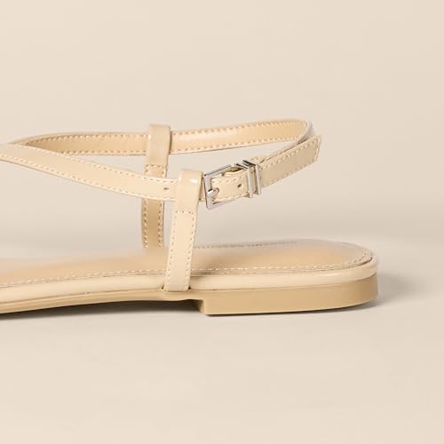 Image of Amazon Essentials Women's Flat Strap Sandals with Memory Foam