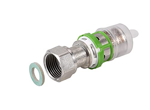 COMAP 2 Raccords droit écrou tournant métallique pour tubes multicouche à sertir - 16x2-1/2 - Raccords MultiSkin - S7359GW1612