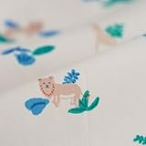 Baumwollpopeline Dschungel ecru