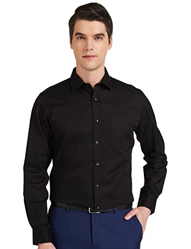 Image of Amazon Brand - Symbol Men's Solid Cotton Slim Fit Formal Shirt | Plain | Full Sleeve