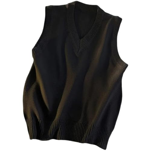 Chaleco de punto para hombre con cuello en V casual