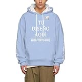 MOSGDBV Sudadera Unisex Personalizada – Agrega Tu Texto/Imagen/Foto Logo Y DiseñA Tu Propia Sudadera O Sudaderas. Personalizado Hoodie con Capucha Divertida, Ideal para Hombres S
