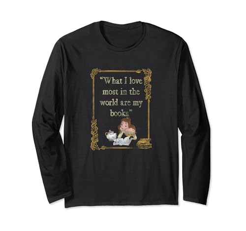T-shirt Disney Beauty And The Beast manches longues, le cadeau idéal pour les fans de lecture