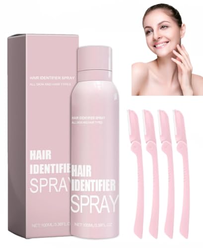 Spray identificador de cabello facial, spray identificador de cabello para el afeitado facial, spray para el Dermaplaning, herramienta Dermaplaning para rostro, identificador de cabello facial, spray