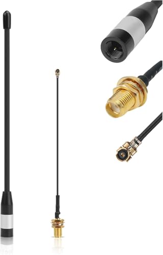 868-MHz-Antenne, 10 dBi Gain für Meshtastic LoRa Long Range Soft Whip-Antenne, 17 cm Omni SMA-Stecker, schwarz (1er-Pack)