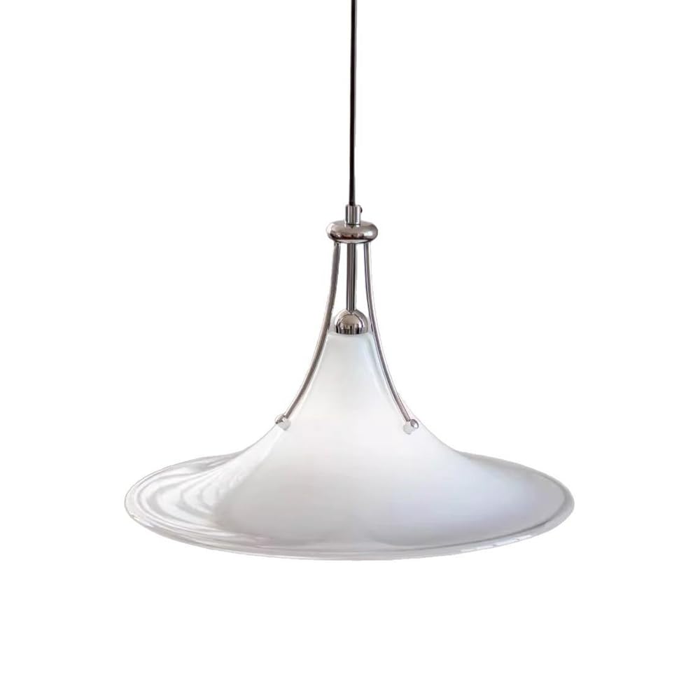 RSZCSMO Medieval Retro LED Restaurant Chandelier 15.75 Inch Nordic Minimalist Bedroom Study Glass Chandelier, Suitable for Bar Cafe Hotel, Lighting Fixture.